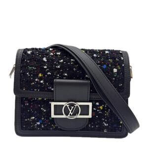 LOUIS VUITTON Louis Vuitton Tweed Sequin Dauphine Mini M55491 Shoulder Bag in...